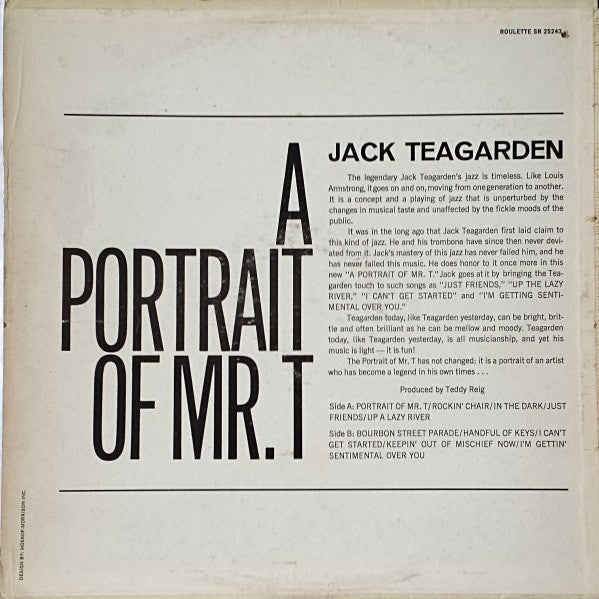 Jack Teagarden - A Portrait Of Mr. T (LP, Album)