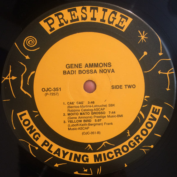 Gene Ammons - Bad! Bossa Nova (LP, Album, RE, RM)
