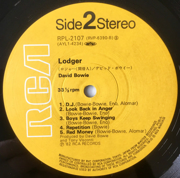 David Bowie - Lodger (LP, Album, RE)