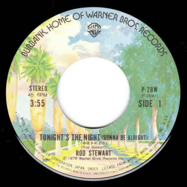 Rod Stewart - Tonight's The Night (Gonna Be Alright) (7"", Single)