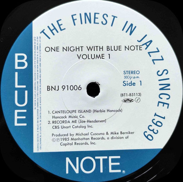 Various - One Night With Blue Note Volume 1 (LP, Album)
