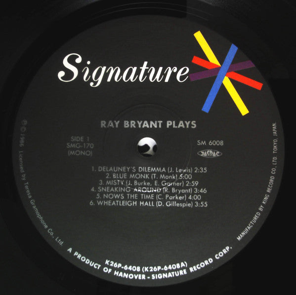 Ray Bryant - Ray Bryant Plays (LP, Album, Mono, RE)