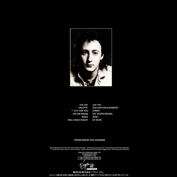 Julian Lennon - Valotte (LP, Album)