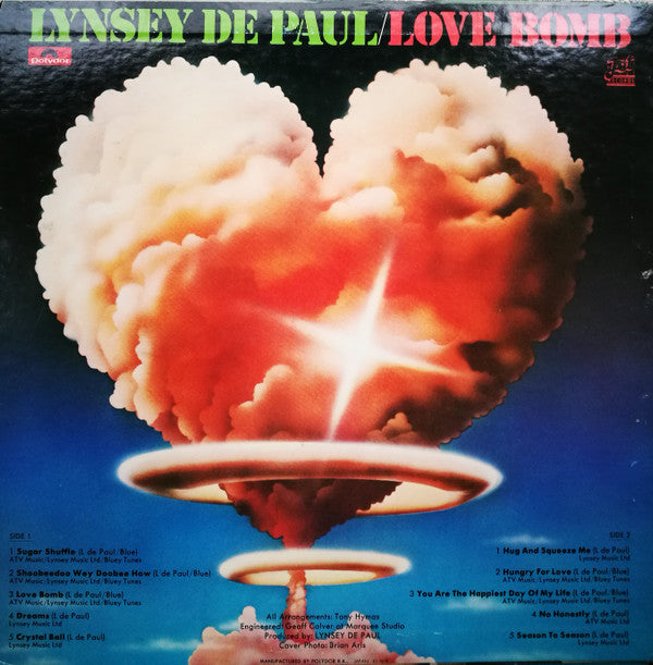 Lynsey De Paul - Love Bomb (LP, Album)