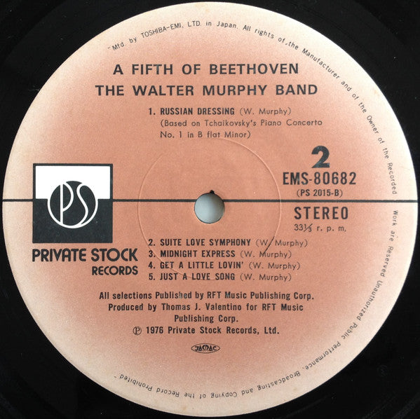 The Walter Murphy Band* - A Fifth Of Beethoven (LP, Album)