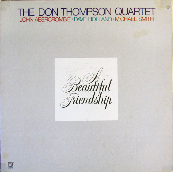 The Don Thompson Quartet - A Beautiful Friendship (LP, Album)