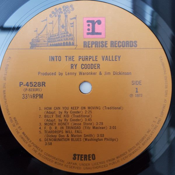 Ry Cooder - Into The Purple Valley (LP, Album, Ltd, Gat)