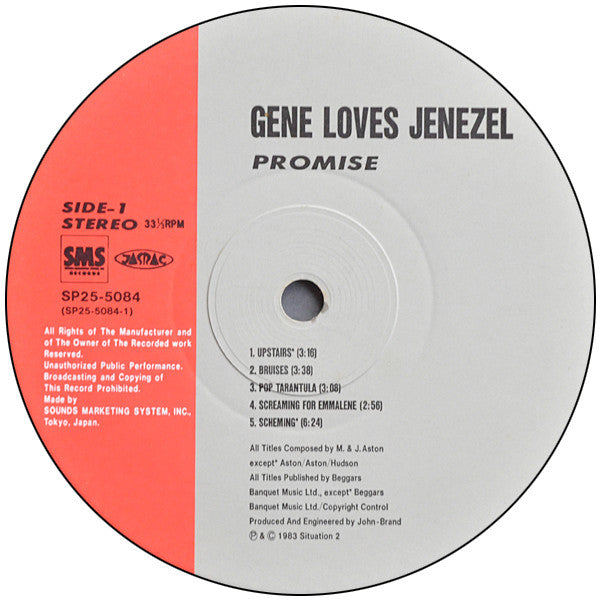 Gene Loves Jezebel - Promise (LP, Album)