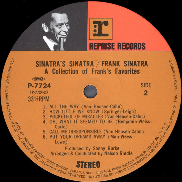 Frank Sinatra - Sinatra's Sinatra (A Collection Of Frank's Favourit...