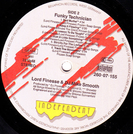 Lord Finesse & DJ Mike Smooth - Funky Technician (LP, Album)