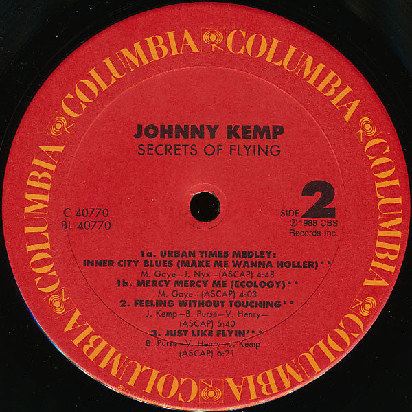 Johnny Kemp - Secrets Of Flying (LP, Album)