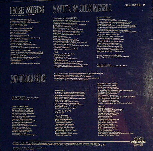 John Mayall's Bluesbreakers* - Bare Wires (LP, Album)
