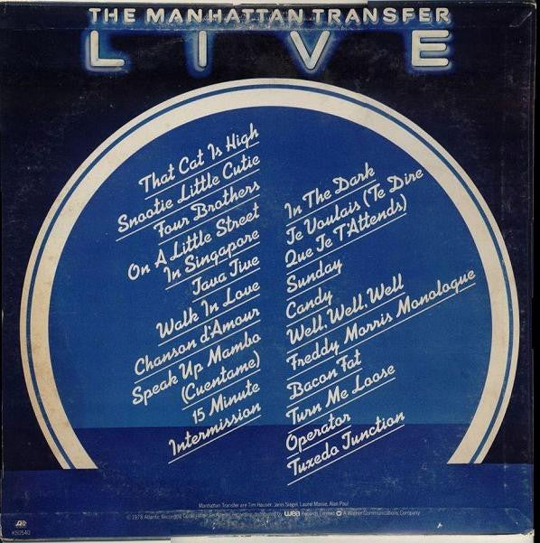 The Manhattan Transfer - Live (LP, Album)