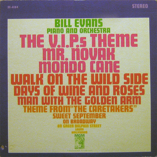Bill Evans - Piano And Orchestra - The V.I.P.s Theme (And Other Gre...