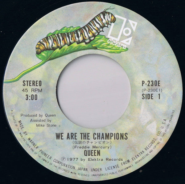 Queen - We Are The Champions = 伝説のチャンピオン (7"", Single, Cat)