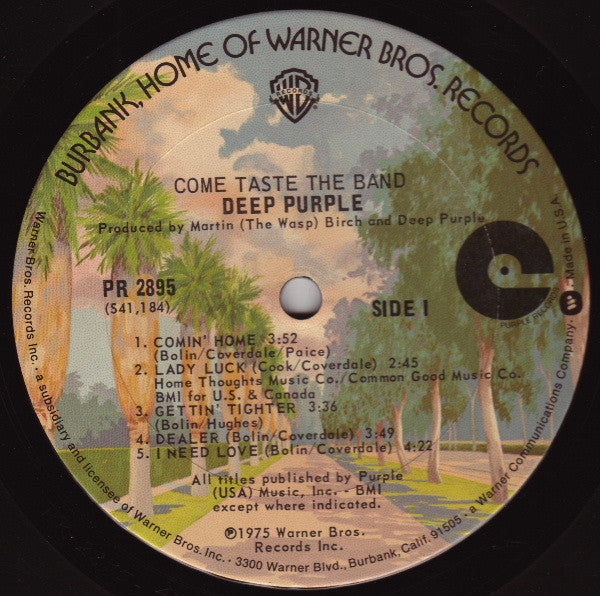 Deep Purple - Come Taste The Band (LP, Album, San)