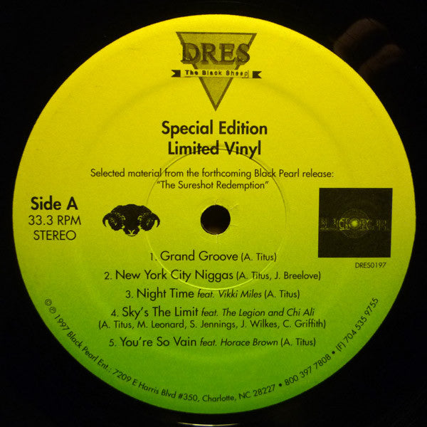 Dres The Black Sheep* - Special Edition Limited Vinyl (LP, Ltd, Smplr)