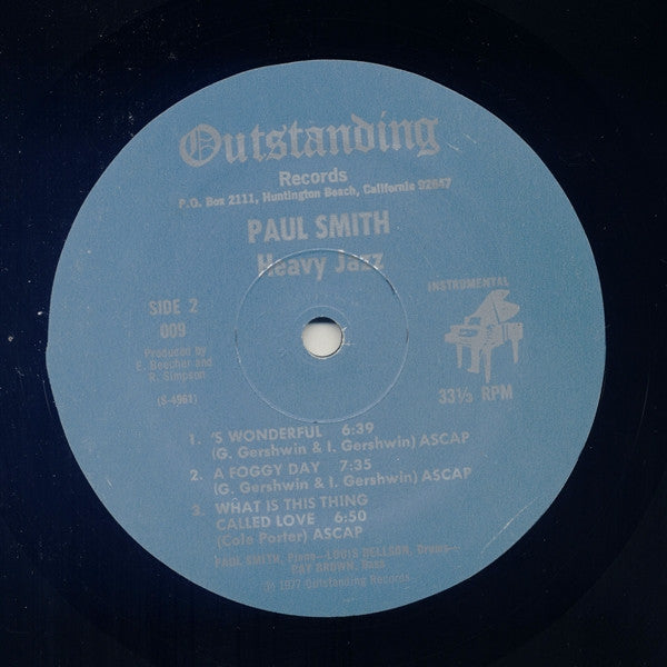 Paul Smith (5) - Heavy Jazz (LP)