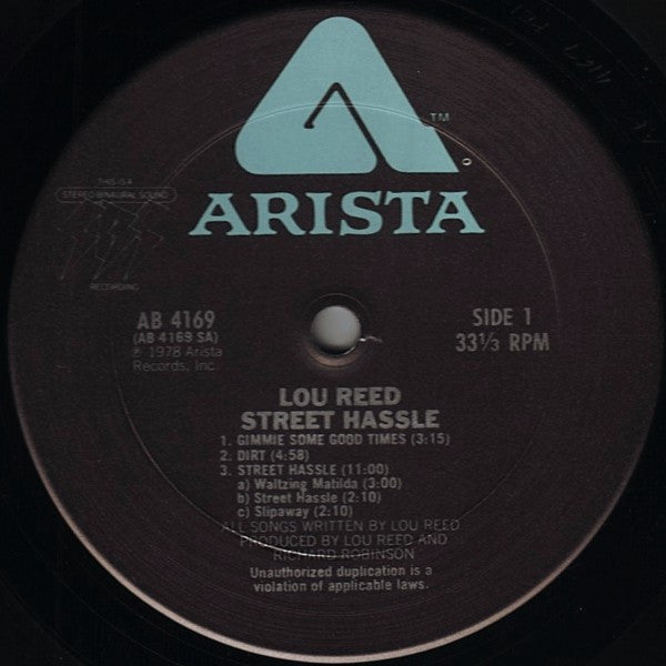 Lou Reed - Street Hassle (LP, Album, Ter)