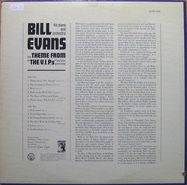 Bill Evans - Piano And Orchestra - The V.I.P.s Theme (And Other Gre...