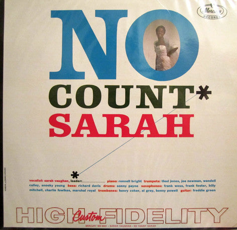 Sarah Vaughan - No Count Sarah (LP, Album, Mono)