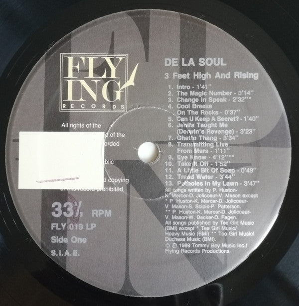 De La Soul - 3 Feet High And Rising (LP, Album)