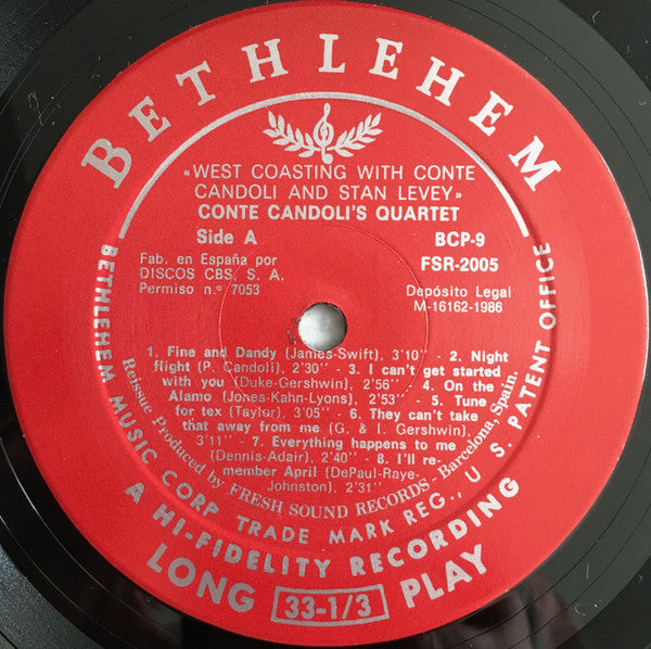 The Conte Candoli Quartet - West Coasting With Conte Candoli And St...