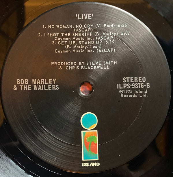 Bob Marley & The Wailers - Live! (LP, Album, San)