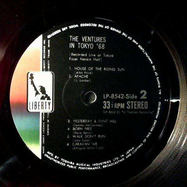 The Ventures - In Tokyo '68 (LP, Album, Red)