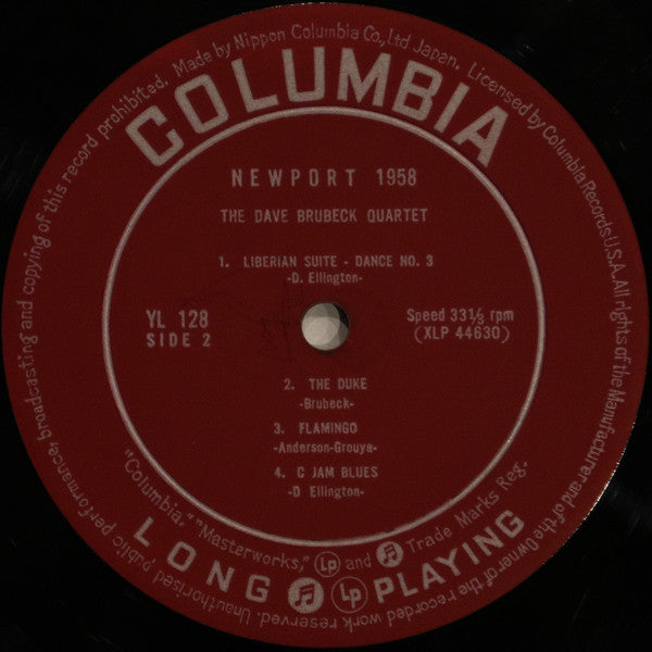 The Dave Brubeck Quartet - Newport 1958 (LP, Album)