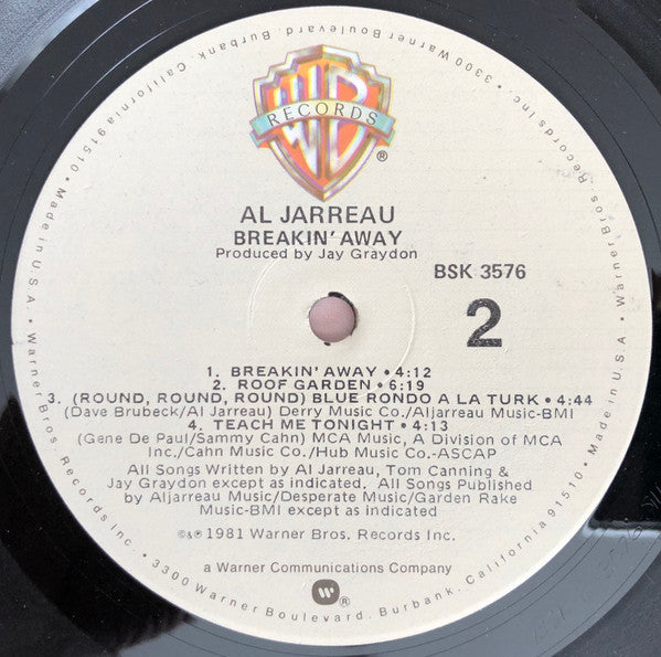 Al Jarreau - Breakin' Away (LP, Album)