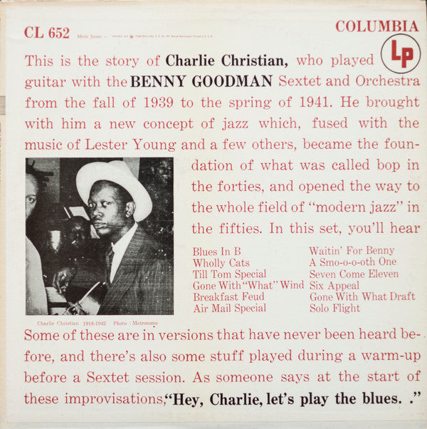 Charlie Christian - With The Benny Goodman Sextet And Orchestra(LP,...