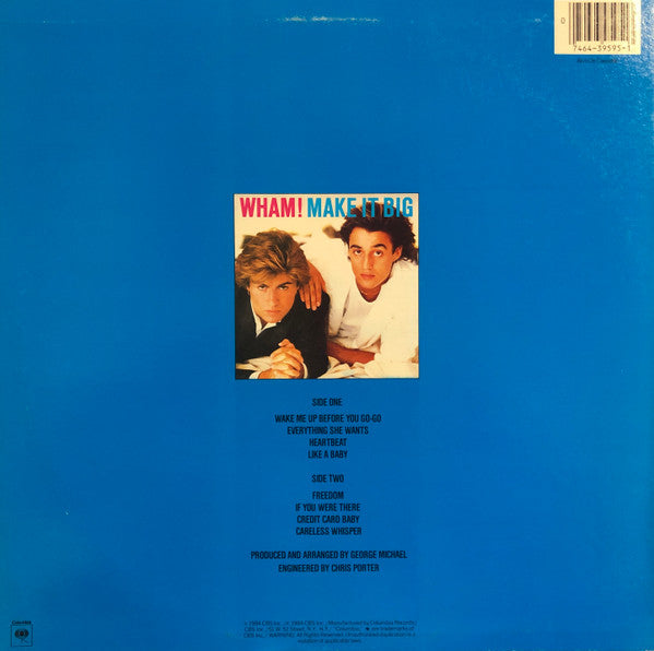 Wham! - Make It Big (LP, Album, Pit)