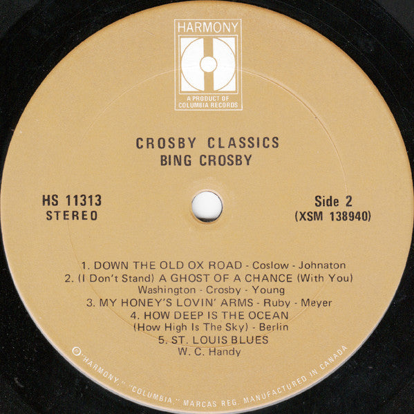 Bing Crosby - Crosby Classics (LP, Comp)