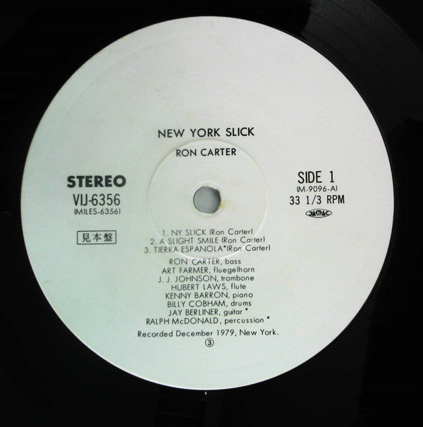 Ron Carter - New York Slick (LP, Album, Promo)
