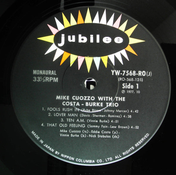 Mike Cuozzo - Mike Cuozzo With The Costa-Burke Trio(LP, Mono, RE)