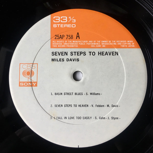 Miles Davis - Seven Steps To Heaven (LP, Album, RE)