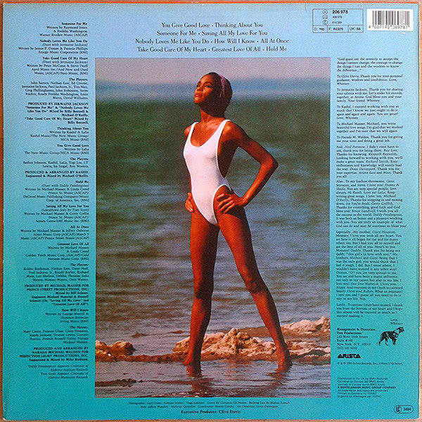 Whitney Houston - Whitney Houston (LP, Album, RE)