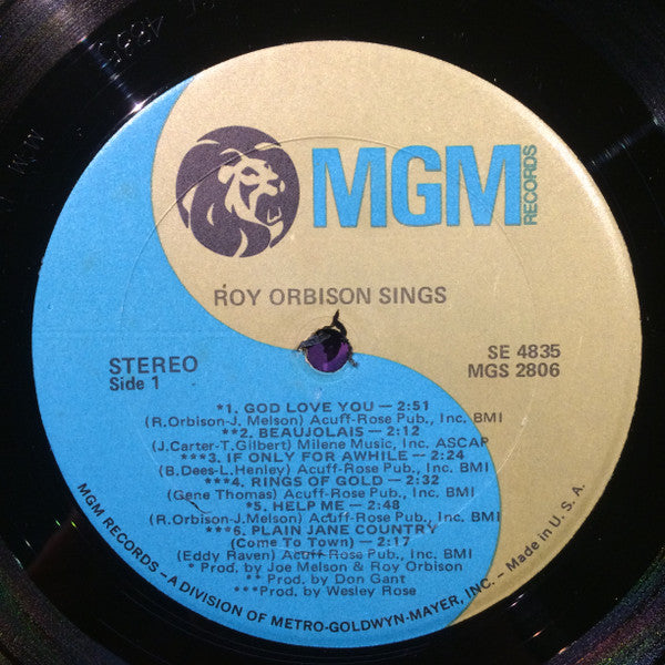 Roy Orbison - Sings (LP, Album)