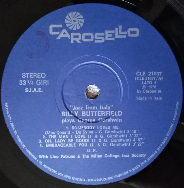 Billy Butterfield - Billy Butterfield Plays George Gershwin(LP, Album)