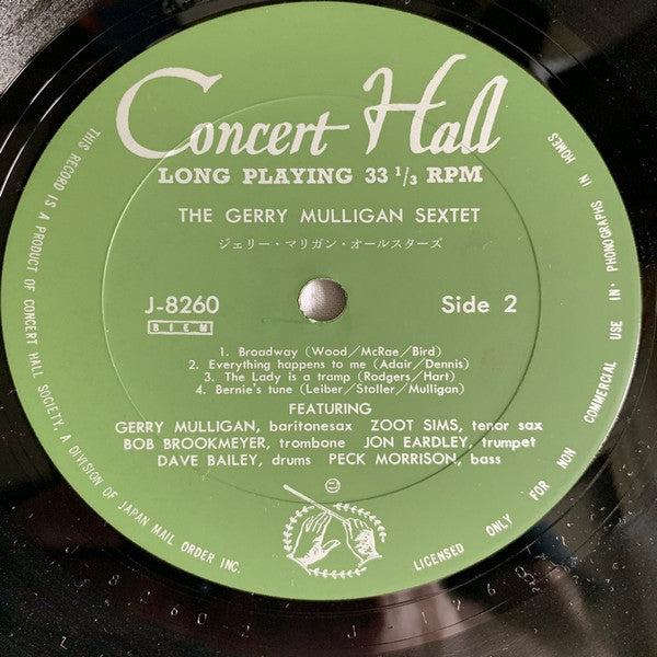Gerry Mulligan - The Gerry Mulligan Sextet (LP)