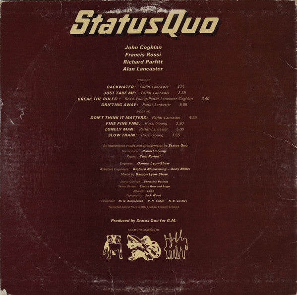 Status Quo - Quo (LP, Album, Mon)