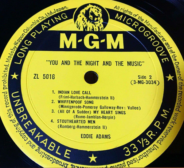 Edie Adams - あなたと夜と音楽 = You And The Night And The Music(LP, Comp)