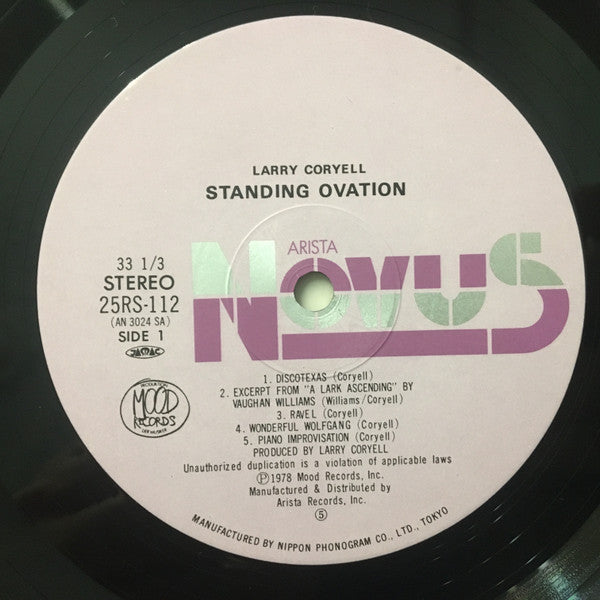 Larry Coryell - Standing Ovation - Solo (LP, Album)