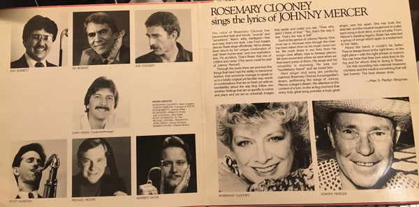 Rosemary Clooney - Rosemary Clooney Sings The Lyrics Of Johnny Merc...