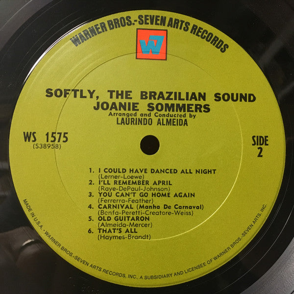 Joanie Sommers - Softly, The Brazilian Sound(LP, Album, RP)