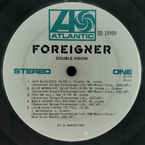 Foreigner - Double Vision (LP, Album, RP, MO )