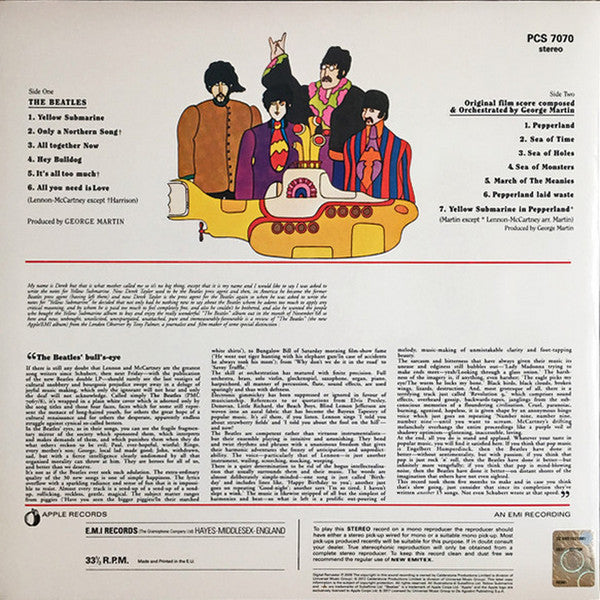 The Beatles - Yellow Submarine (LP, Album, RE, 180)