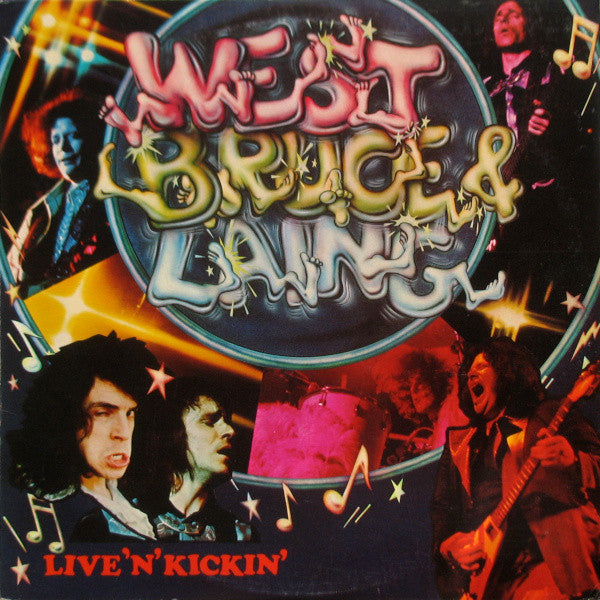 West, Bruce & Laing - Live 'N' Kickin' (LP, Album, Pit)