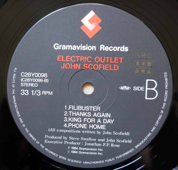 John Scofield - Electric Outlet (LP, Album, Promo)